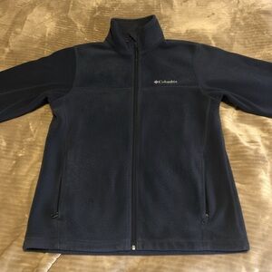 Columbia Navy Blue Full Zip Fleece Outerwear